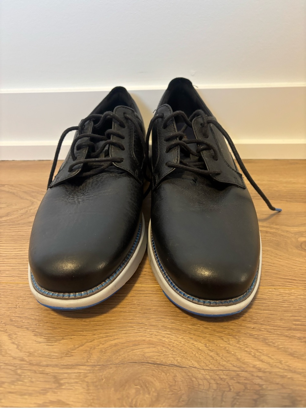 Cole Haan Grand Men’s Black Leather Oxford Shoes Size 11M